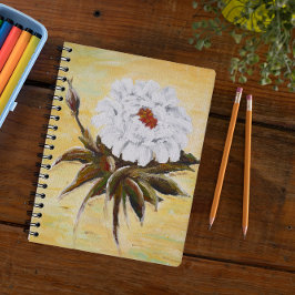 White Peony Anteckningsbok