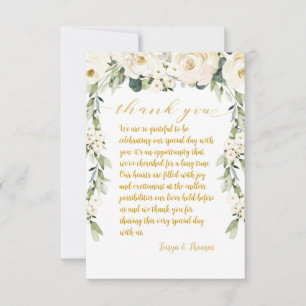 White Peony Epiphany Bröllop Midate Plate Tack Kort