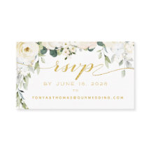 White Peony Epiphany Bröllop OSA Online Card