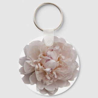 White Peony Keychain Nyckelring