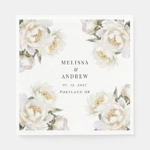 White Peony Pappersservett