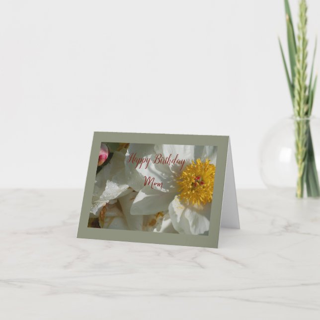 White Peony Tack-kort Tack Kort (Framsida)