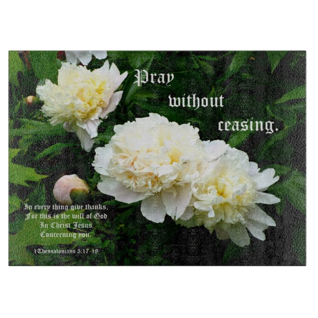 White Peony Trio, 1 Thessaloniki 5:17-18 (Framsidan)