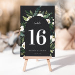 White Peony | Vattenfärgning Blommigt Bröllop Bordsnummer<br><div class="desc">Vår vattenfärgssamling i White Peony blommigt bröllop har delikatmålat vattenfärgsgrej, grönt botaniskt blad och vita och elfenbensblommor. Anpassa dessa bordsnummer med namn och bröllop-datum under en graciös blommigt. DESIGNER NOTE: Dessa kort är designade att beställas individuellt. Anpassa med dina detaljer, börja med Bord 1, lägg till i kundvagn, ändra sedan...</div>