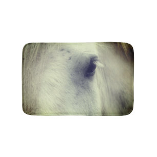 White Percheron Horse Öga Badrumsmatta