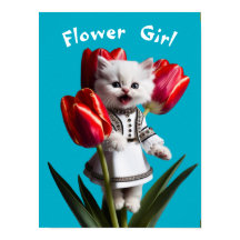 White Persian Flower Girl