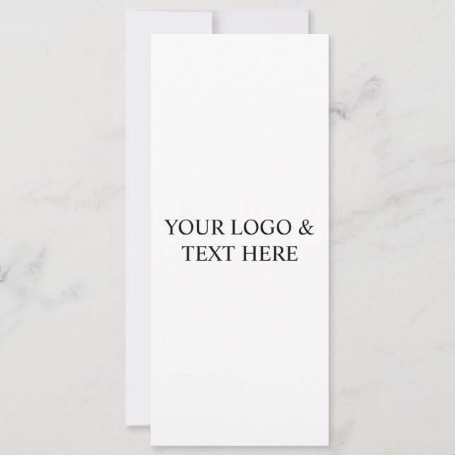 White Personalized – Your Logo & Text Here Inbjudningar (Framsida)