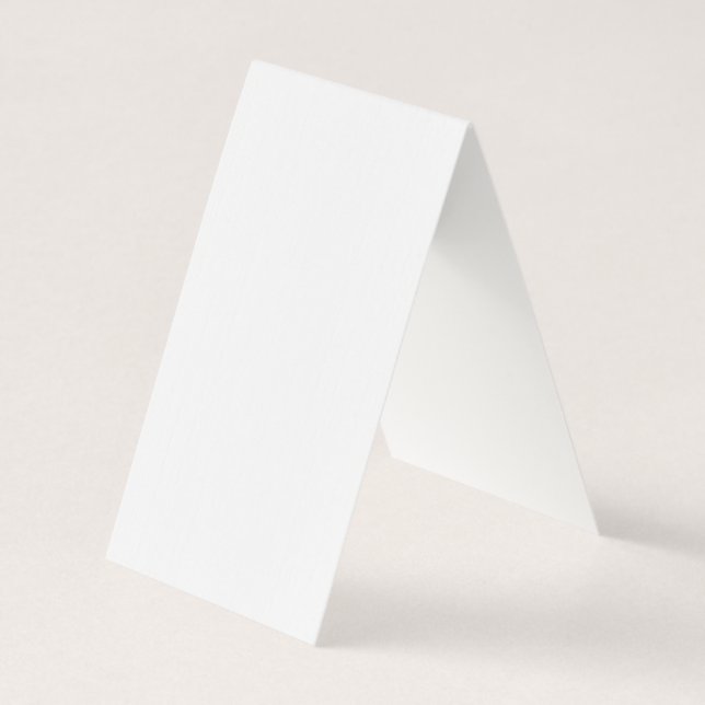 White Personalized – Your Logo & Text Here Kort (Baksida)