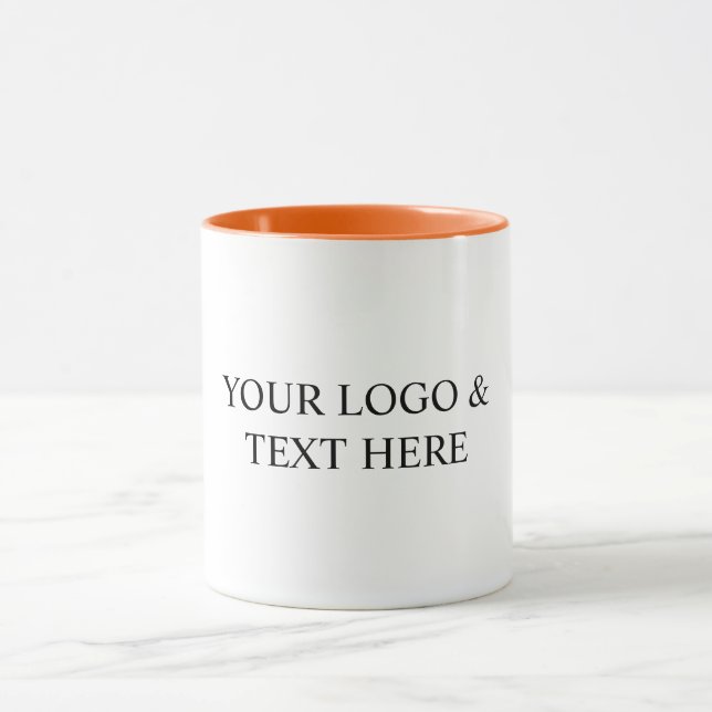 White Personalized – Your Logo & Text Here Mugg (Center)