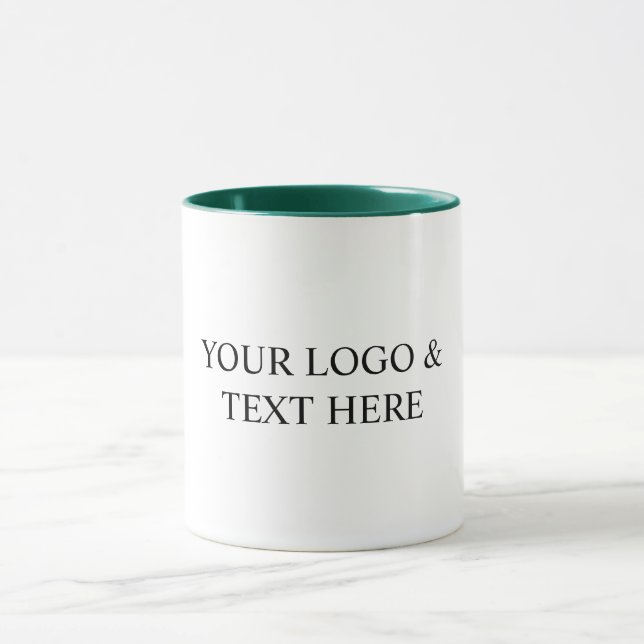 White Personalized – Your Logo & Text Here Mugg (Center)