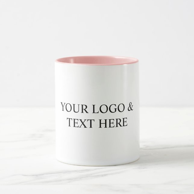 White Personalized – Your Logo & Text Here Mugg (Center)