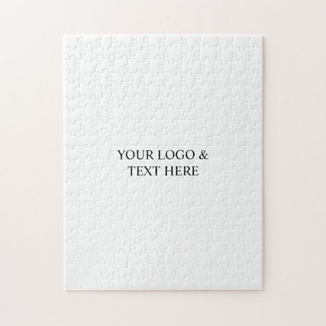 White Personalized – Your Logo & Text Here Pussel (Vertikal)