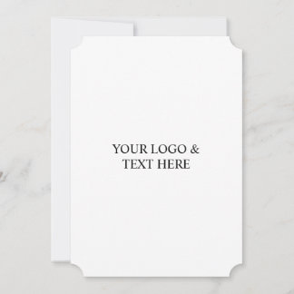 White Personalized – Your Logo & Text Here Tack Kort