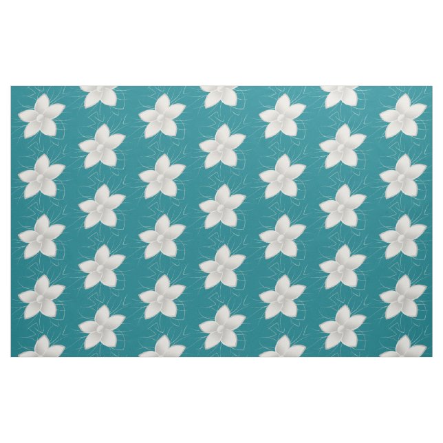 White Petals Tyg (Fat Quarter)