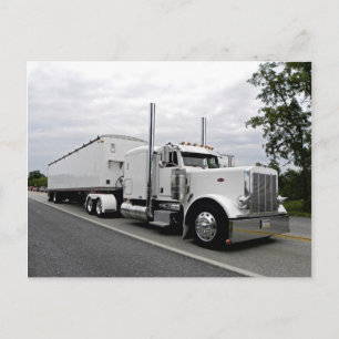 White Peterbilt 379 vykort