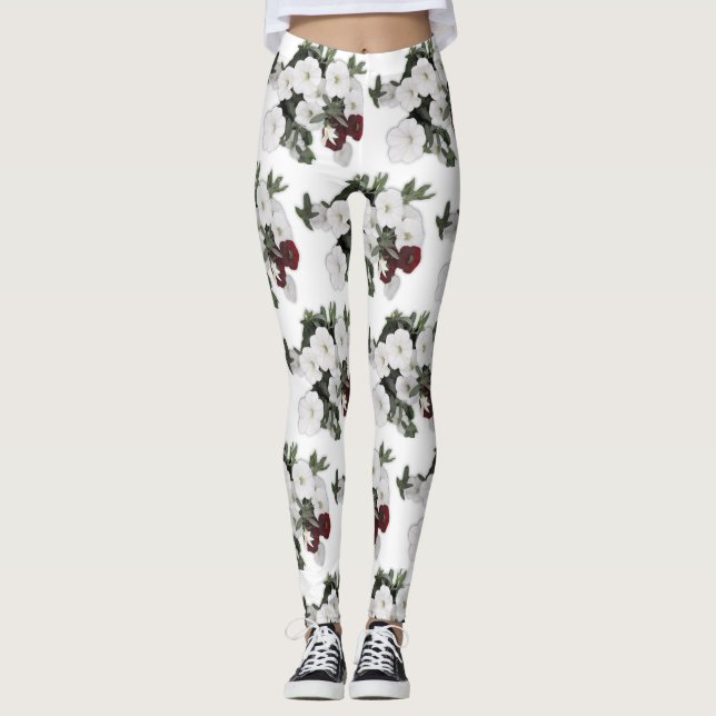 White Petunia Leggings (Framsida)