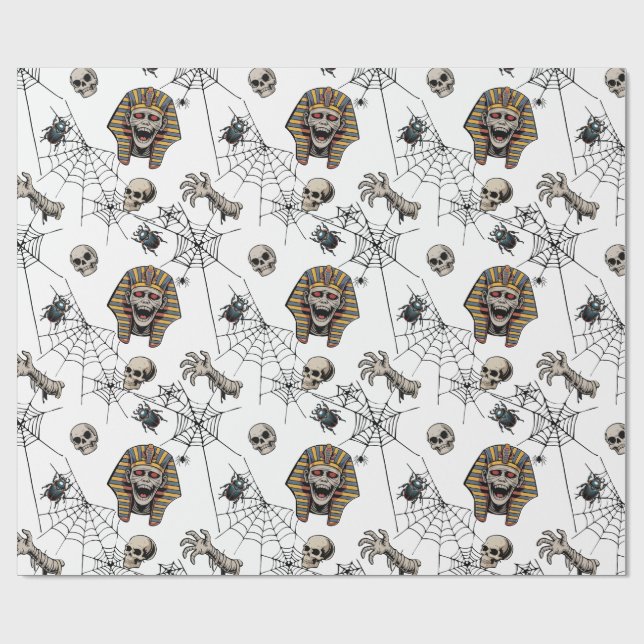 🤍 White Pharaoh Mummy Tissue Paper 🎃 👑 Presentpapper (Platt)