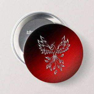 White Phoenix Rises Red n Black Ashes Knapp