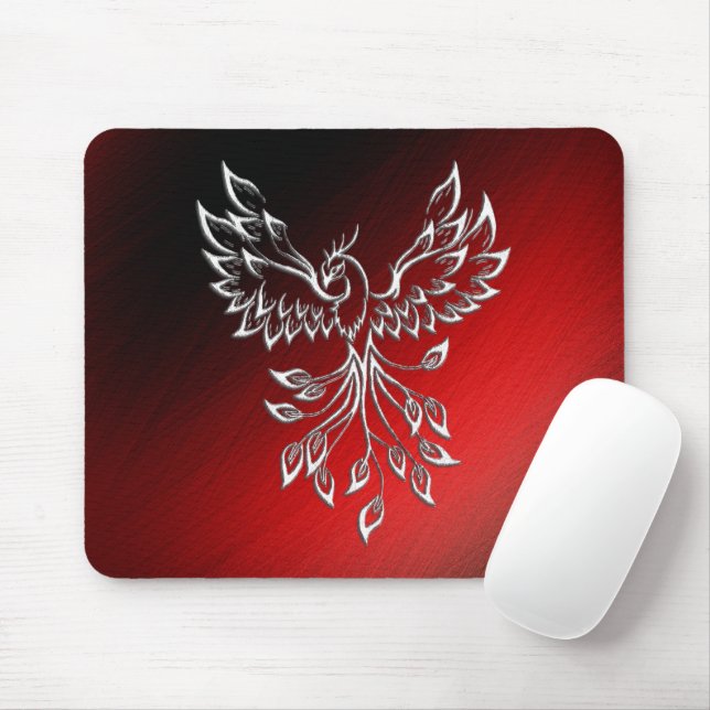 White Phoenix Rises Red n Black Ashes Musmatta (Med mus)