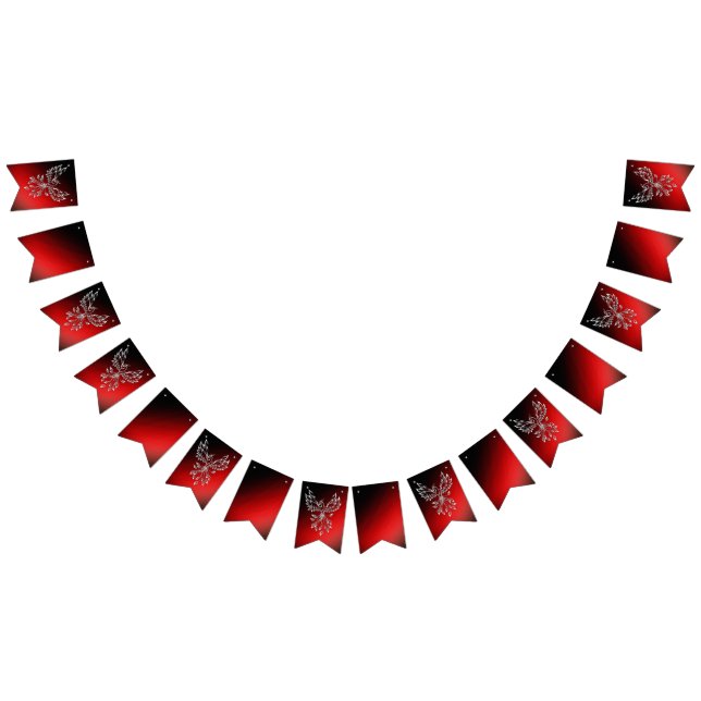 White Phoenix Rises Red n Black Ashes Vimplar (Alla)