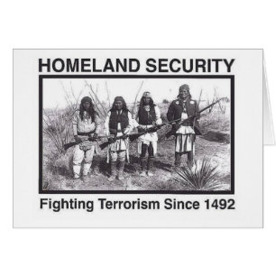 White Photo India Homeland Security Hälsningskort