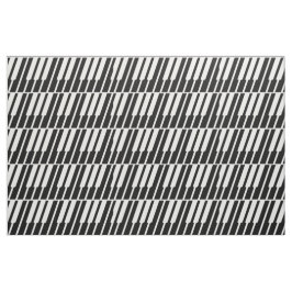 White Piano Nycklar Fabric Tyg