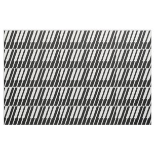 White Piano Nycklar Fabric Tyg