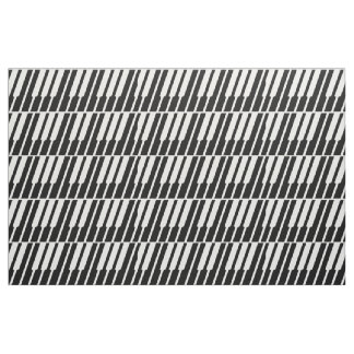 White Piano Nycklar Fabric Tyg
