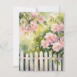 White Picket Fence Vykort