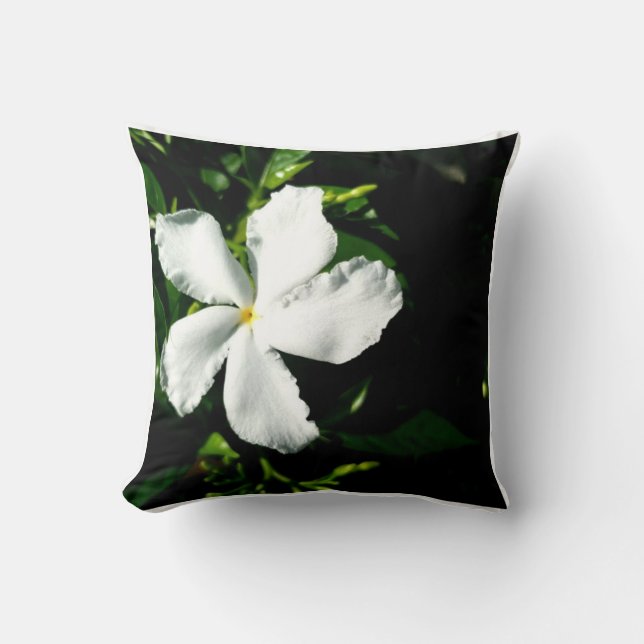 White Pinhjul Jasmine i Sunlight Kudde (Framsida)