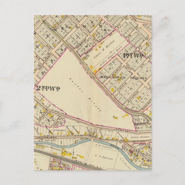 White Plains wards 1-2, New York Vykort (Framsida)