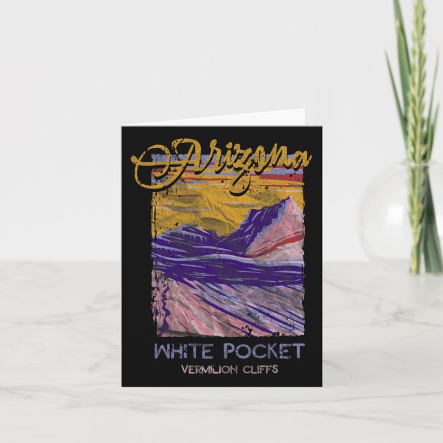 White Pocket Vermilion Cliffs Az Arizona Grand Can Kort (Framsida)