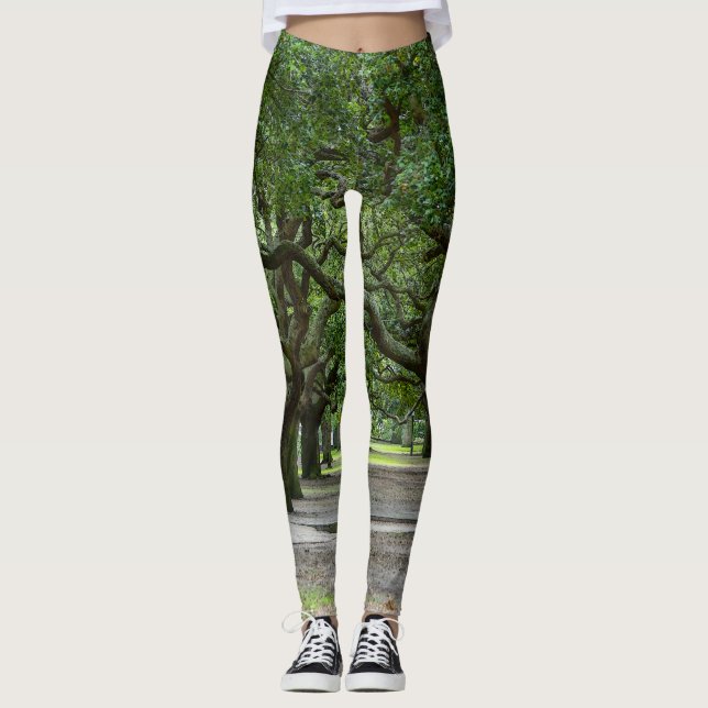 White Point Gardens Painterly Leggings (Framsida)