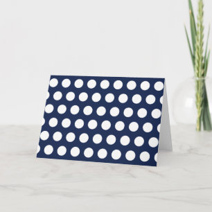 White Polka dots Kort