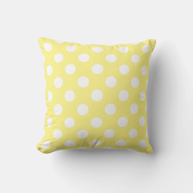 White polka dots om citrongulten kudde (Framsida)