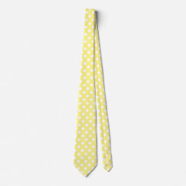 White polka dots om citrongulten slips