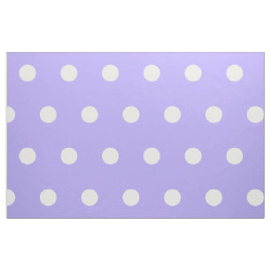 White Polka dots on Blue Lilac Tyg