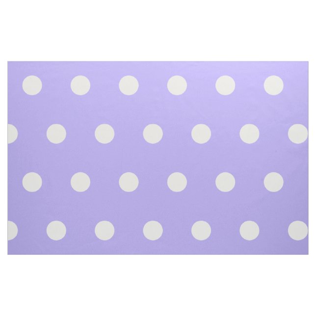 White Polka dots on Blue Lilac Tyg (Fat Quarter)