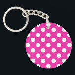 White polka dots on fuchsia<br><div class="desc">White polka dots on fuchsia</div>