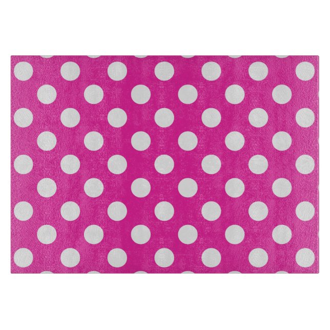 White polka dots on fuchsia (Framsidan)