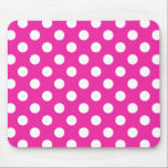White polka dots on fuchsia musmatta<br><div class="desc">White polka dots on fuchsia</div>