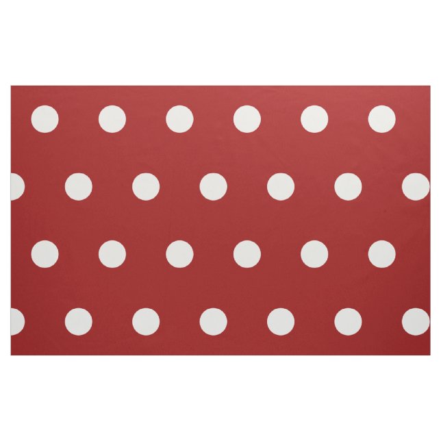 White Polka dots on Nautical Red Tyg (Fat Quarter)