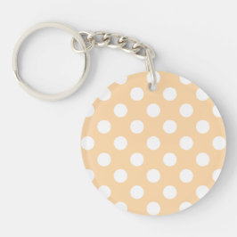 White polka dots på beige