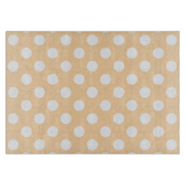 White polka dots på beige