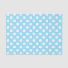 White polka dots på blek blue
