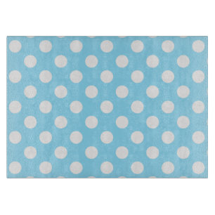 White polka dots på blek blue