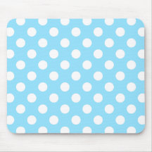 White polka dots på blek blue