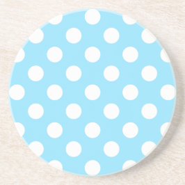 White polka dots på blek blue underlägg