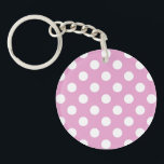 White polka dots på blekens rosa<br><div class="desc">White polka dots på blekens rosa</div>