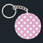 White polka dots på blekens rosa<br><div class="desc">White polka dots på blekens rosa</div>